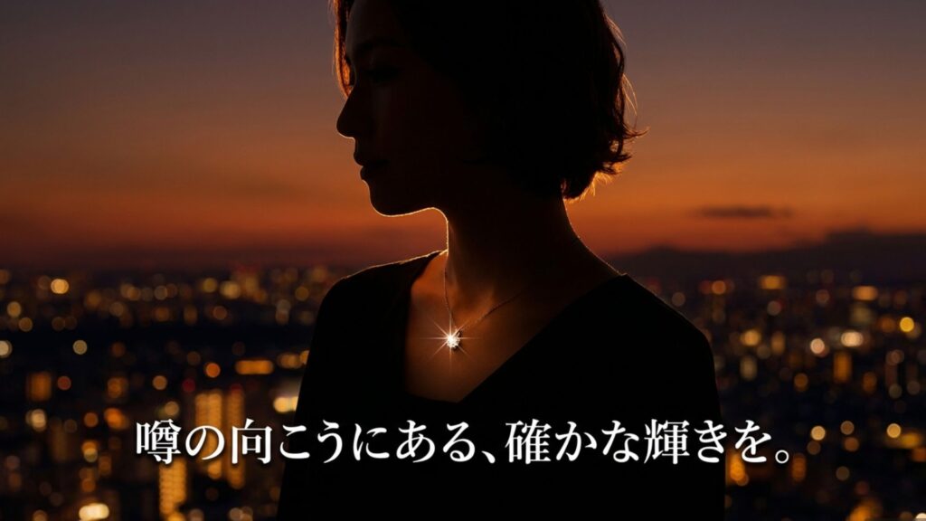 エルアンドコー(L&Co.)のジュエリーとともに「噂の向こうにある、確かな輝きを」と記されたアイキャッチ画像