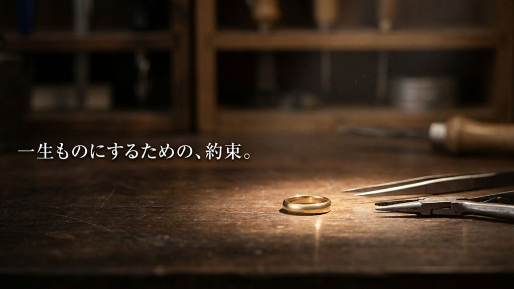 ジュエリーを一生ものとして愛用するための、メーカーによるアフターケアの約束