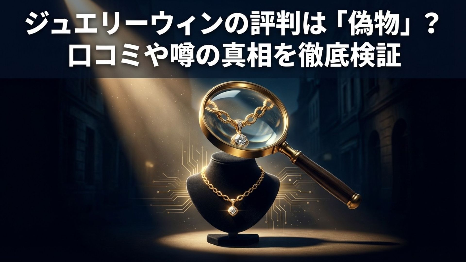 ジュエリーウィンの評判と「偽物」という噂の真相を検証するアイキャッチ