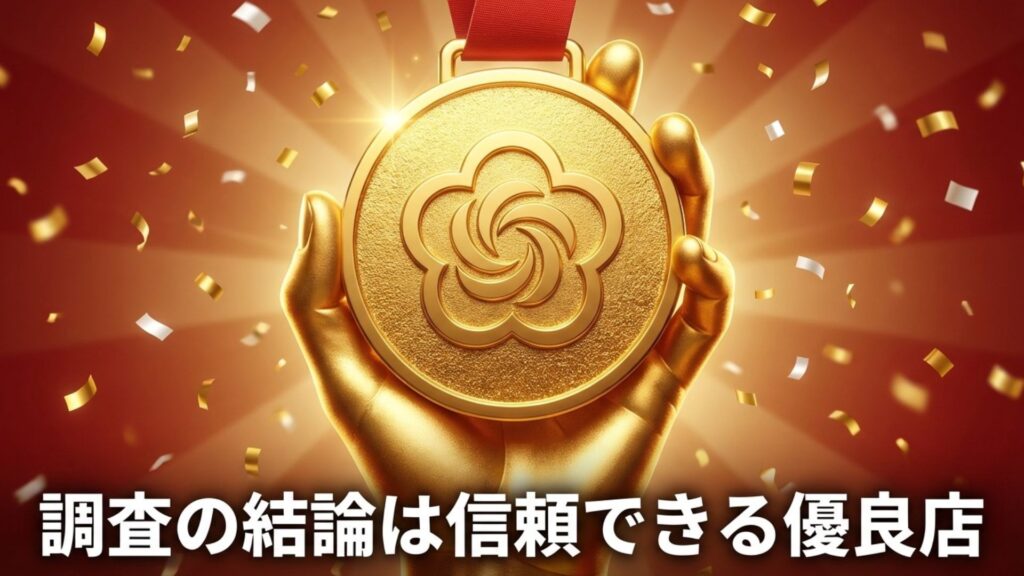 ジュエリーウィンは信頼できる優良店であるという調査の結論
