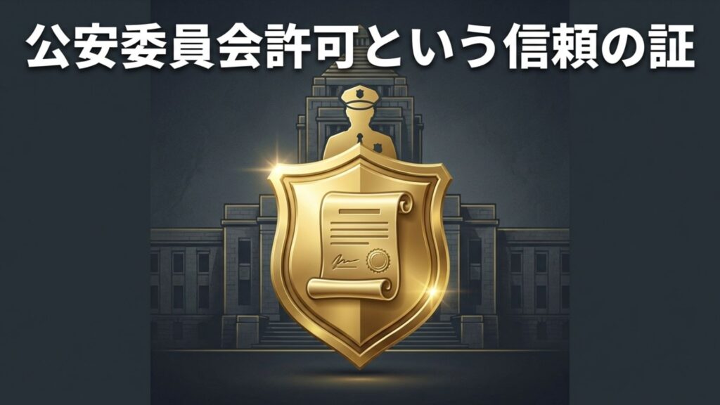 東京都公安委員会の古物商許可証による信頼性の証明