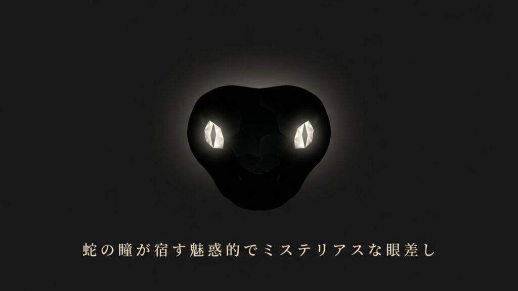 蛇の瞳が宿す魅惑的でミステリアスな眼差し