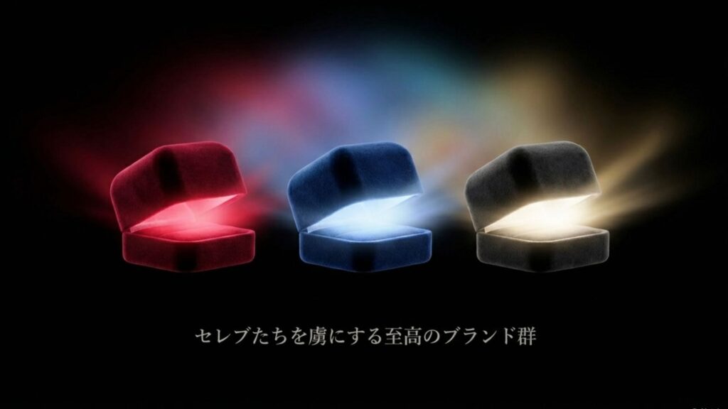 芸能人に人気の様々なハイジュエラーの結婚指輪イメージ