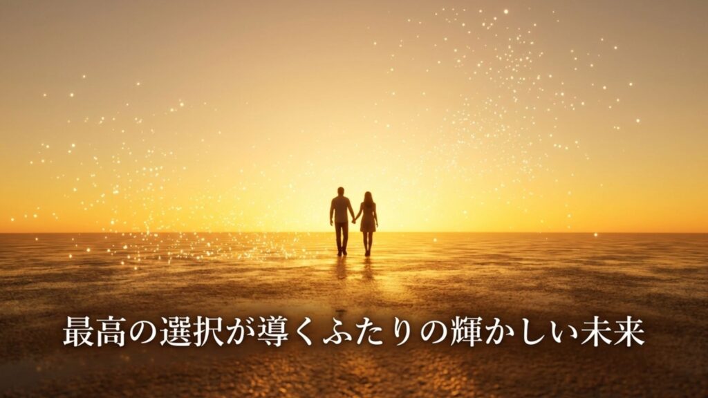 最高の結婚指輪を選び輝かしい未来へ向かうカップルのイメージ