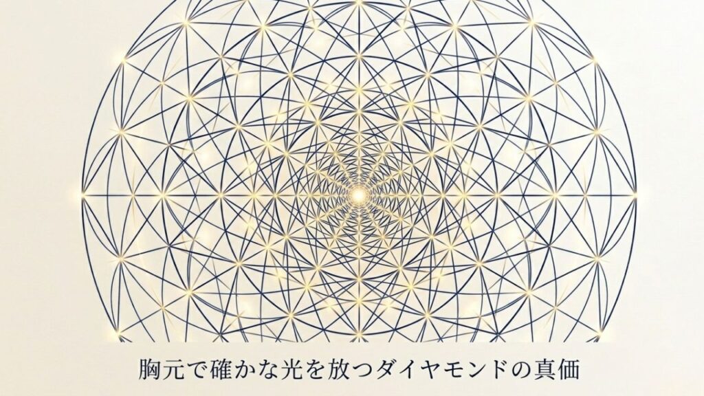 胸元で確かな光を放つダイヤモンドの真価
