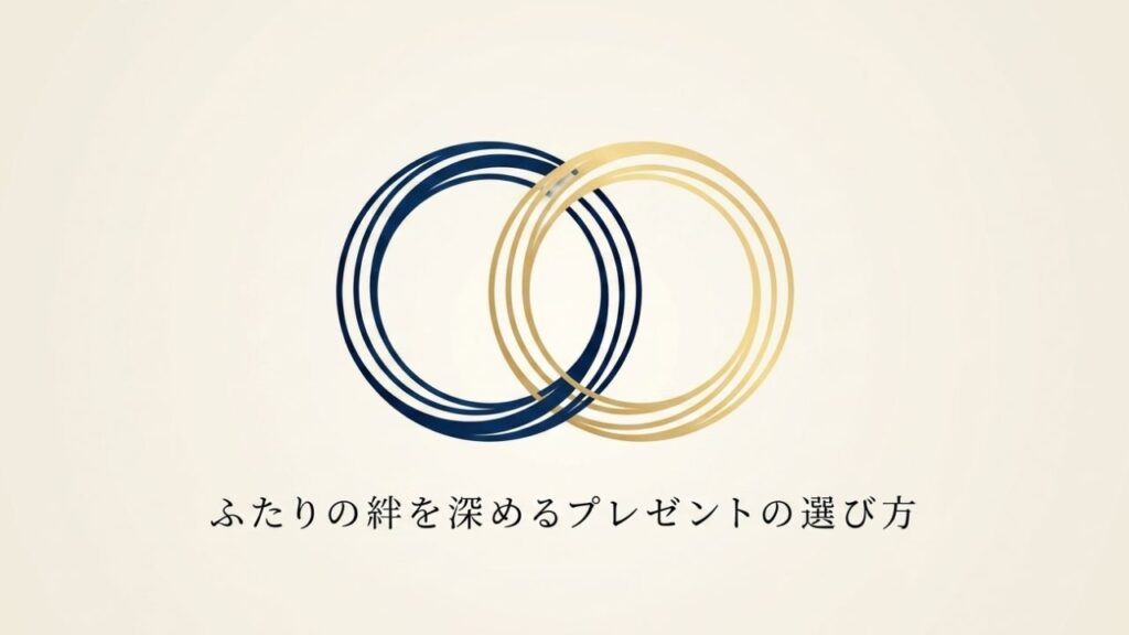 ふたりの絆を深めるプレゼントの選び方