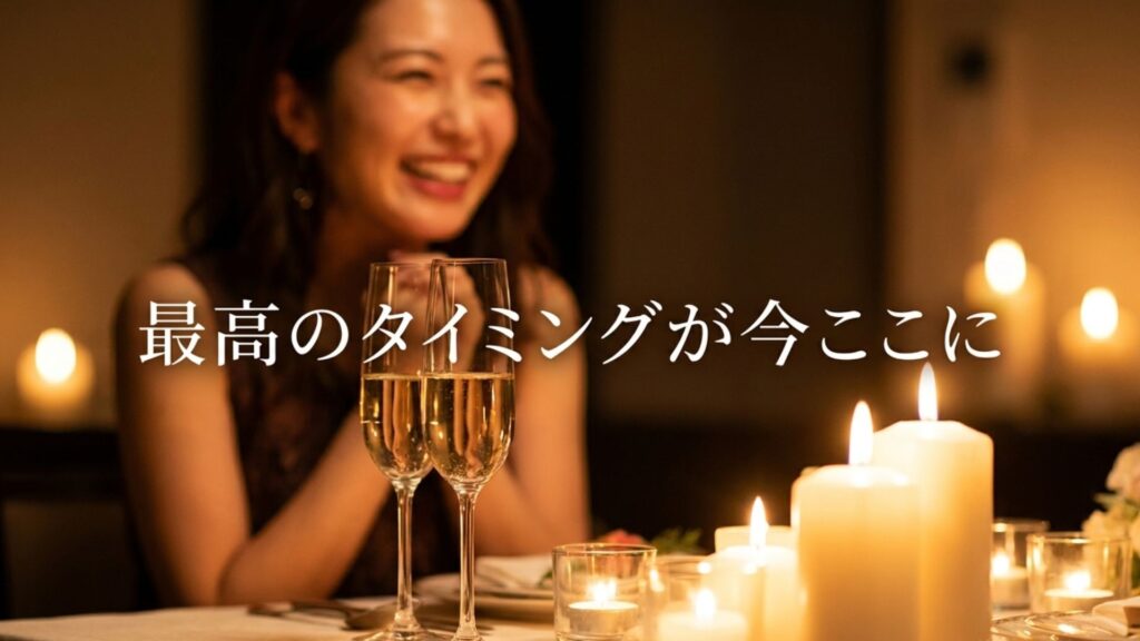ブライダルフェアの特別な成約特典とお得な購入タイミングの告知イメージ。