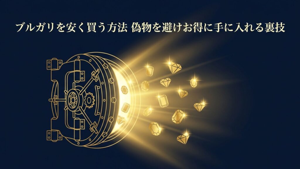 ブルガリ製品を賢く安く購入するための裏技とコツを解説する記事のアイキャッチ画像