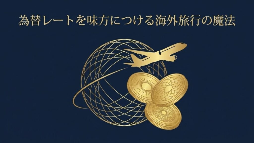 海外旅行と為替レートを活用してブルガリをお得に購入する概念図