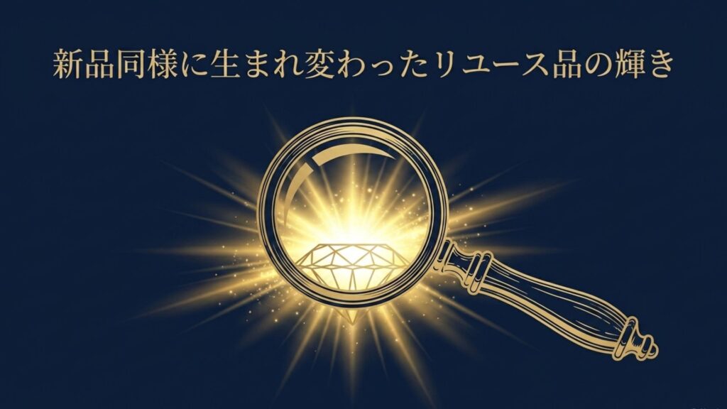 中古ジュエリーを新品同様に磨き上げるメンテナンスのイメージ